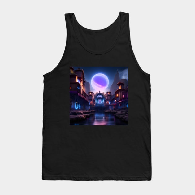 Orb in a Mystical City Tank Top by SmartPufferFish